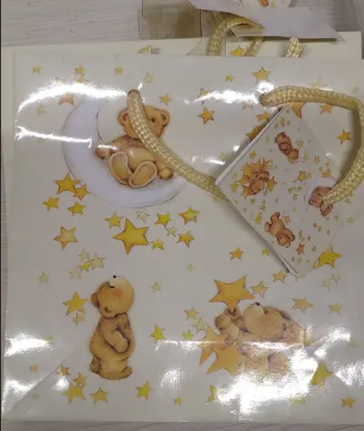 Torebka Luxury, misie i gwiazdki - Papiernicze i szkolne