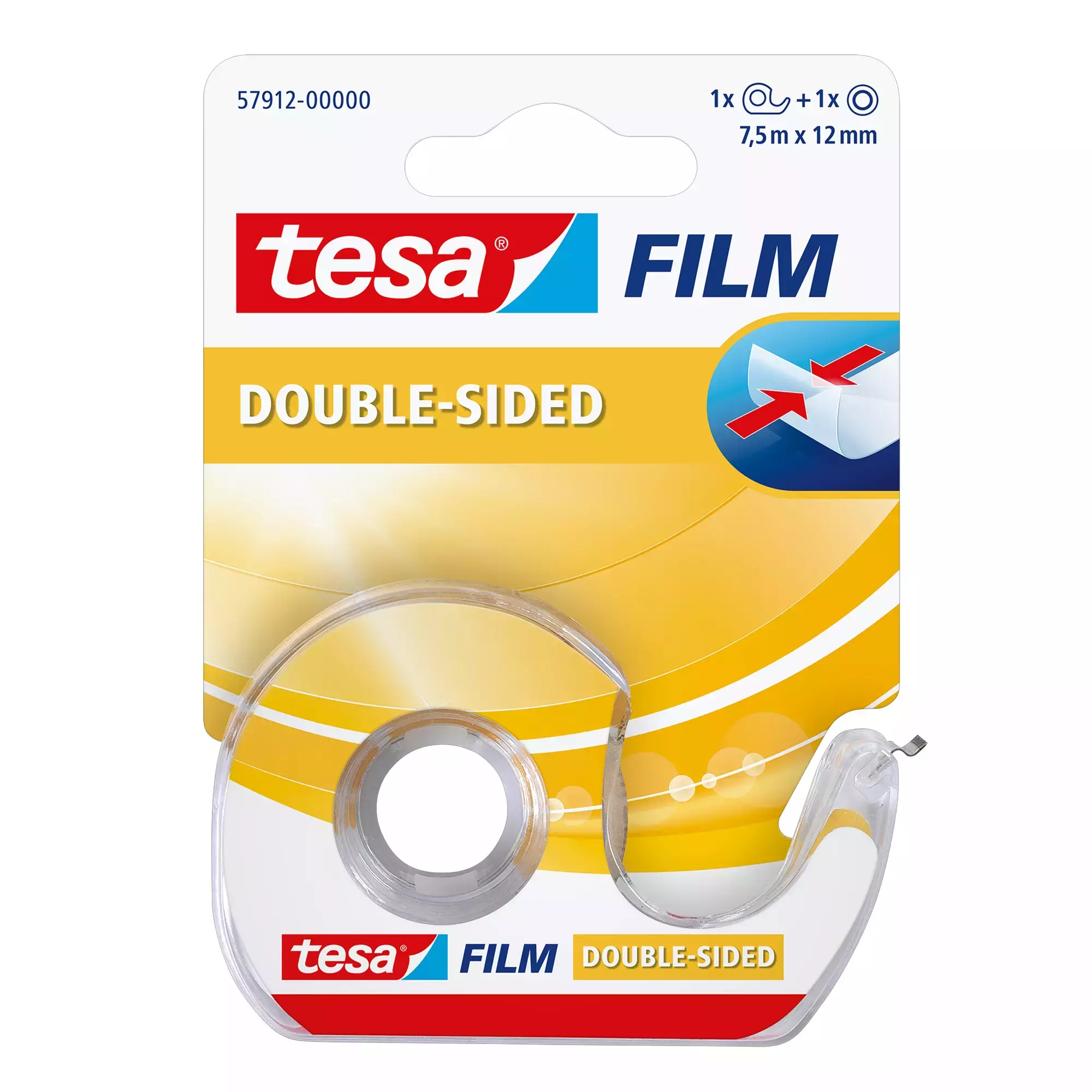 Taśma biurowa Tesafilm dwustronna 7,5m x12mm - Papiernicze i szkolne