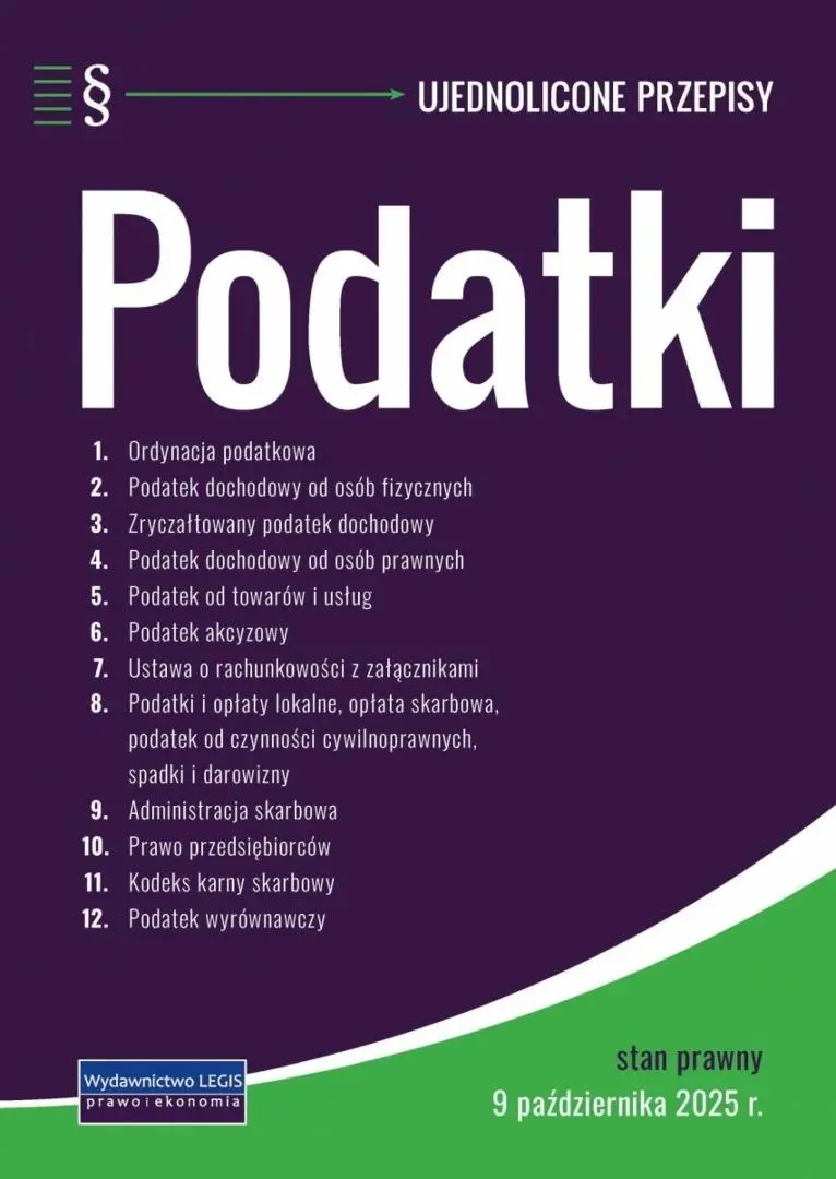 Podatki - 9.10.2025 - Książki