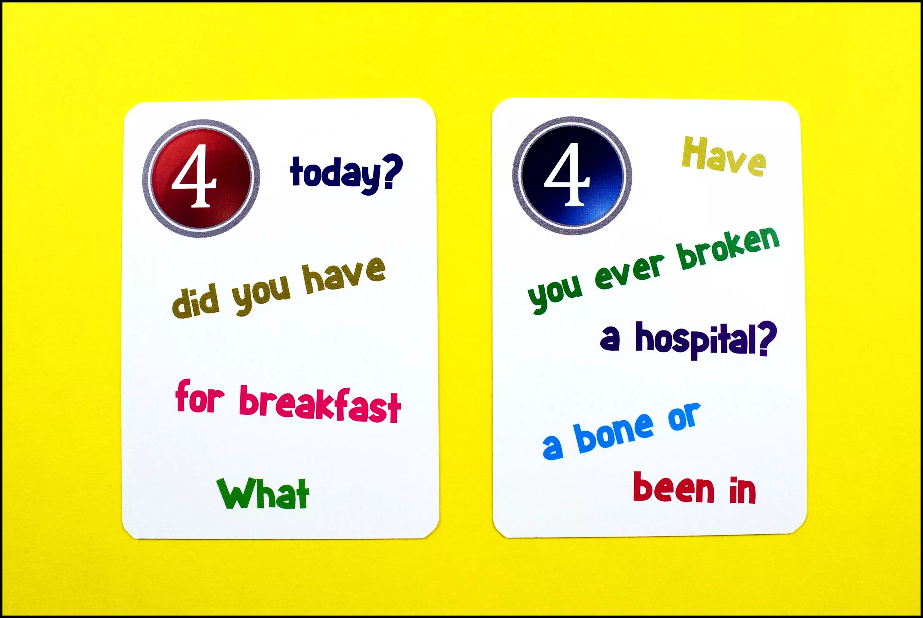 Fun Card English. My 50 Questions Part 3 - Gry