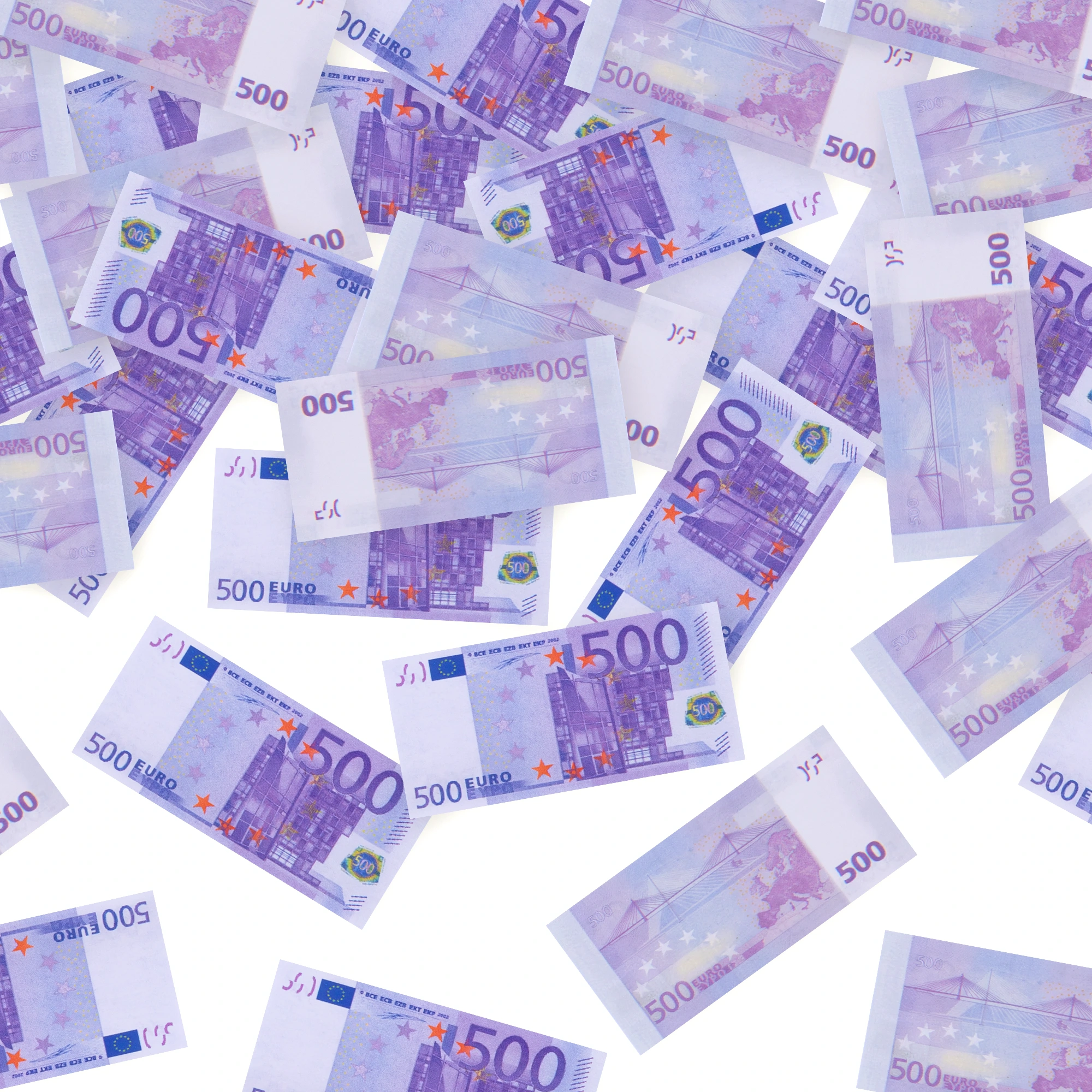 Konfetti banknoty 500 Euro 60cm - Impreza