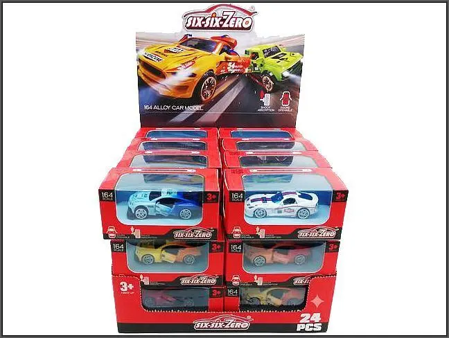 Samochód sportowe 8cm 4-rodzaje Hipo (HX256) - Zabawki