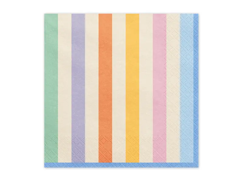 Serwetki Paski, 33x33 cm, mix (1 op. / 20 szt.) - Papiernicze i szkolne