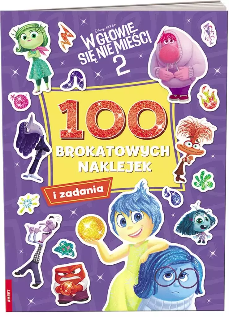 W głowie się nie mieści 2.100 brokatowych naklejek - Książki