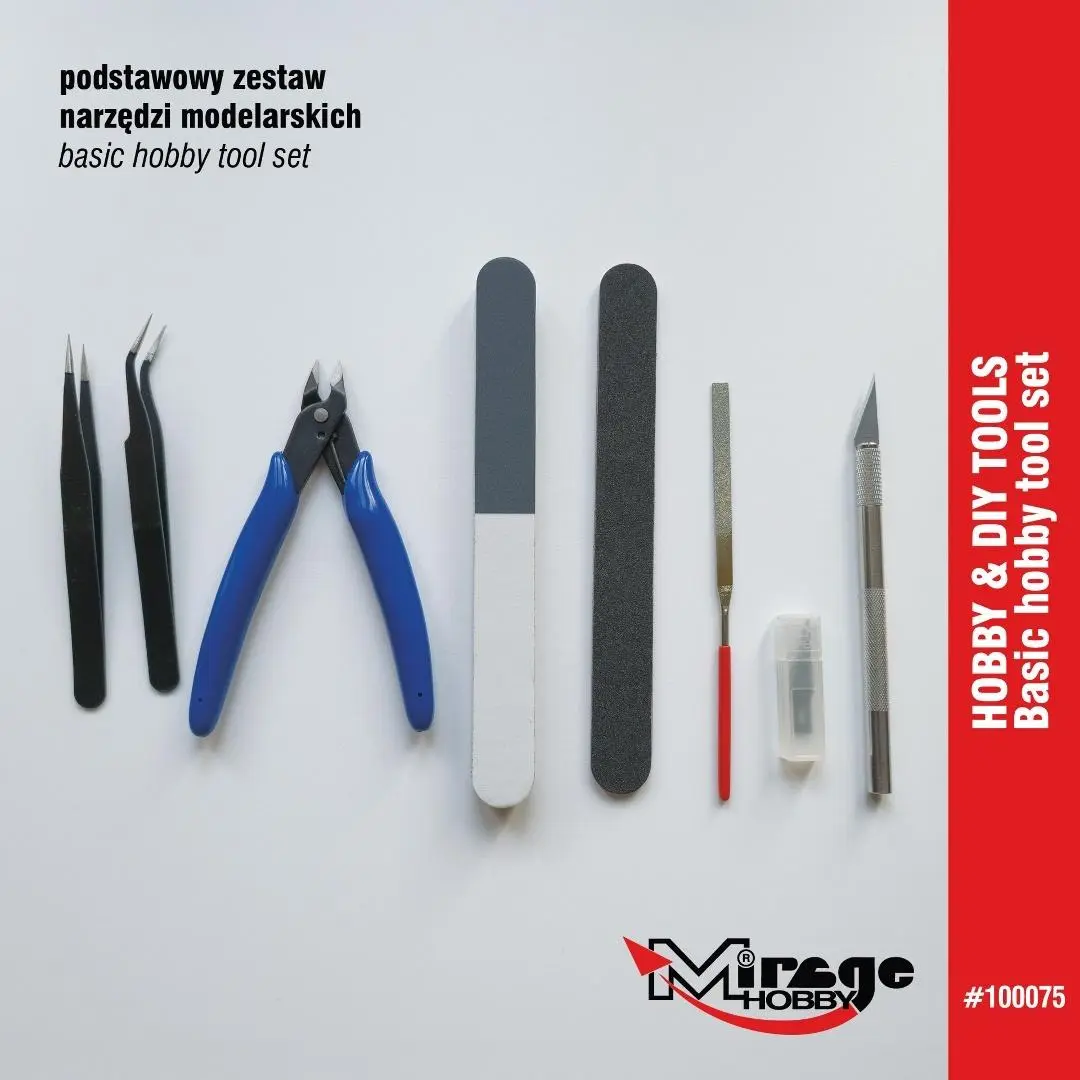 Zestaw podstawowych narzędzi modelarskich - Papiernicze i szkolne