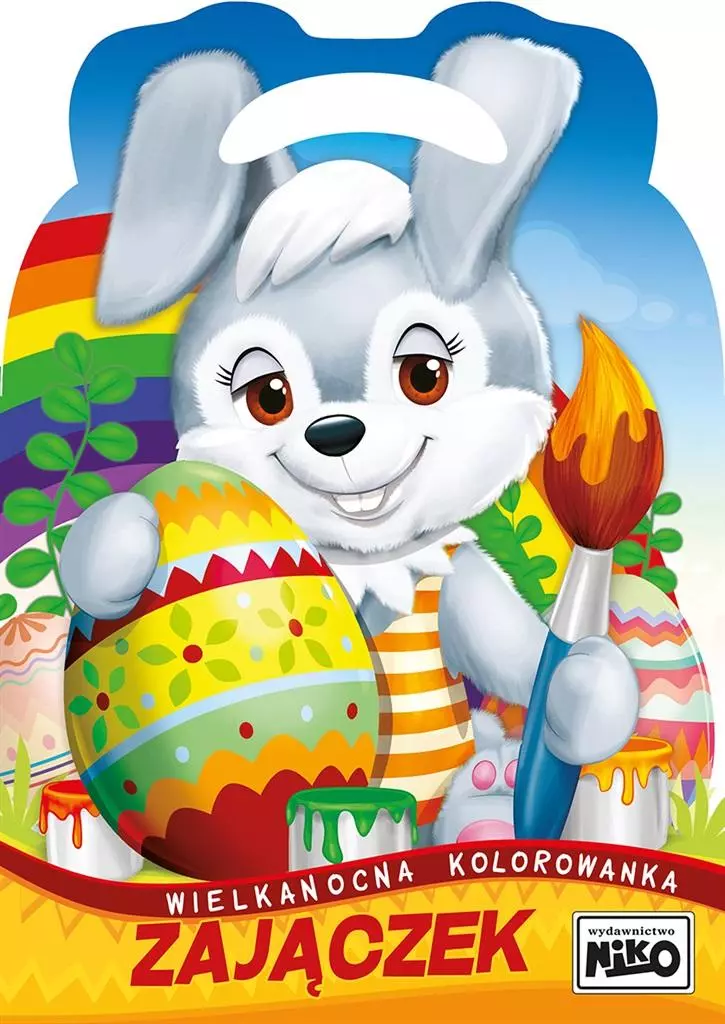 Wielkanocna kolorowanka. Zajączek - Papiernicze i szkolne