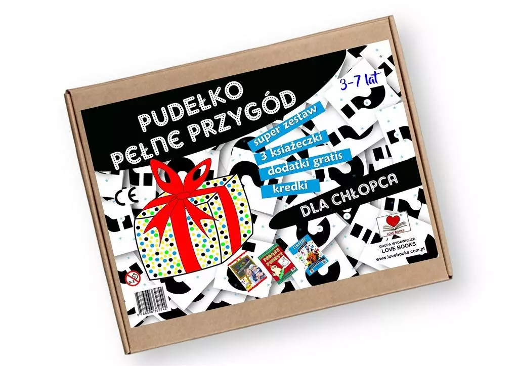Pudełko pełne przygód dla chłopca 3-7 lat. Zestaw - Książki