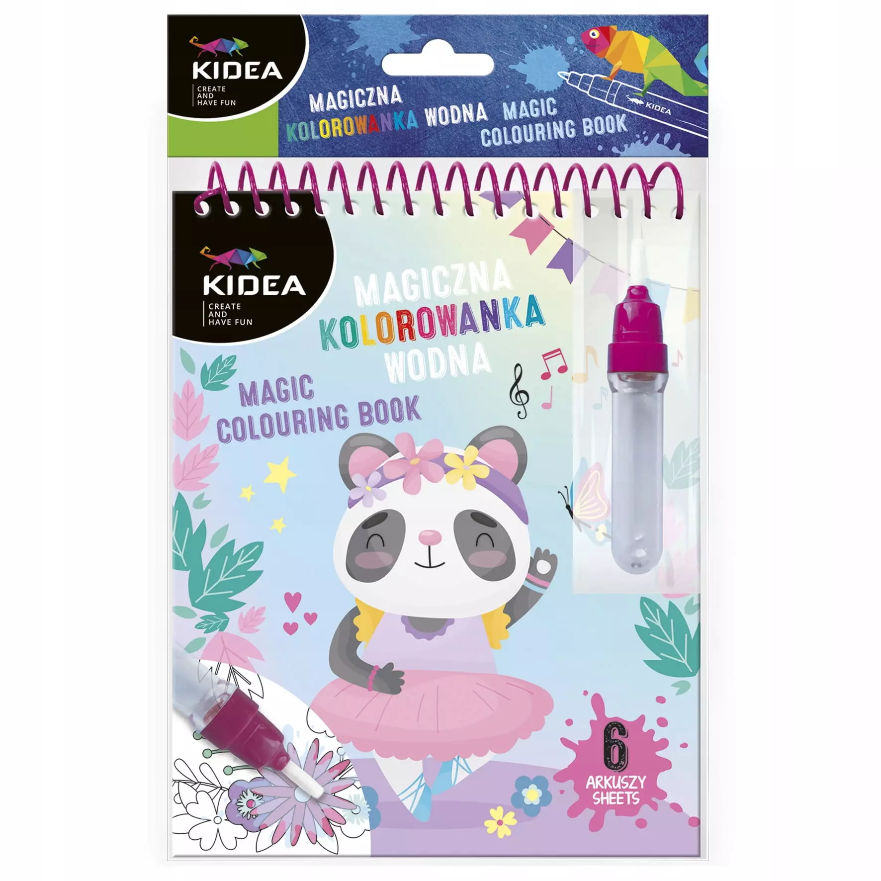 Malowanka Wodna z Pisak 165x245 Baletnice Kidea - Książki