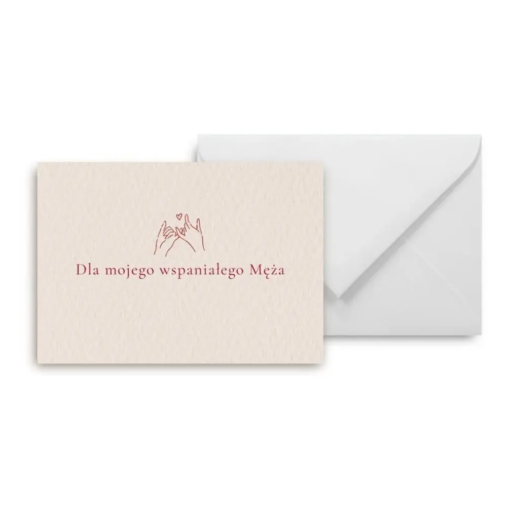 Mini kartka dla mojego wspaniałego Męża - Papiernicze i szkolne