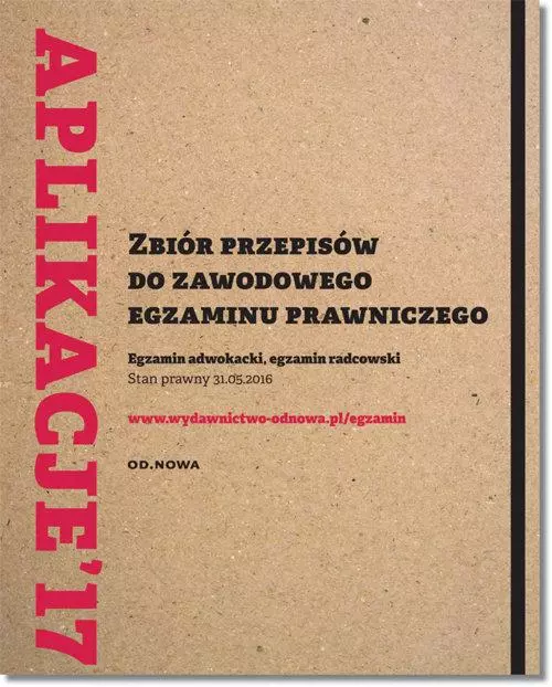 Zbiór przepisów do zawodowego egzaminu prawniczego - Książki