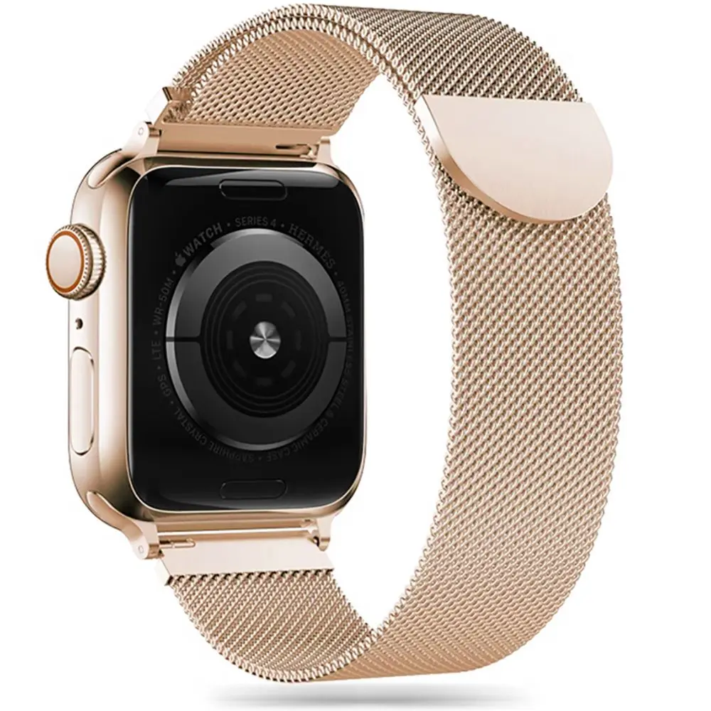 Tech-Protect Milaneseband Apple Watch 8 / 9 / 10 / 11 / SE (40 / 41 / 42 mm) Gold - Elektronika i akcesoria