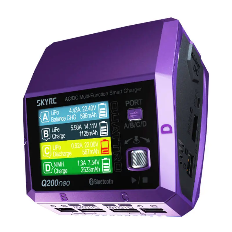 Ładowarka SKYRC Q200neo 4-kanałowa 400W - Elektronika i akcesoria