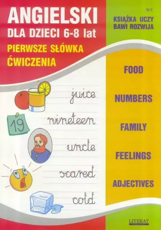 Angielski dla dzieci 6–8 lat. Pierwsze słówka. Zeszyt 6 - Książki