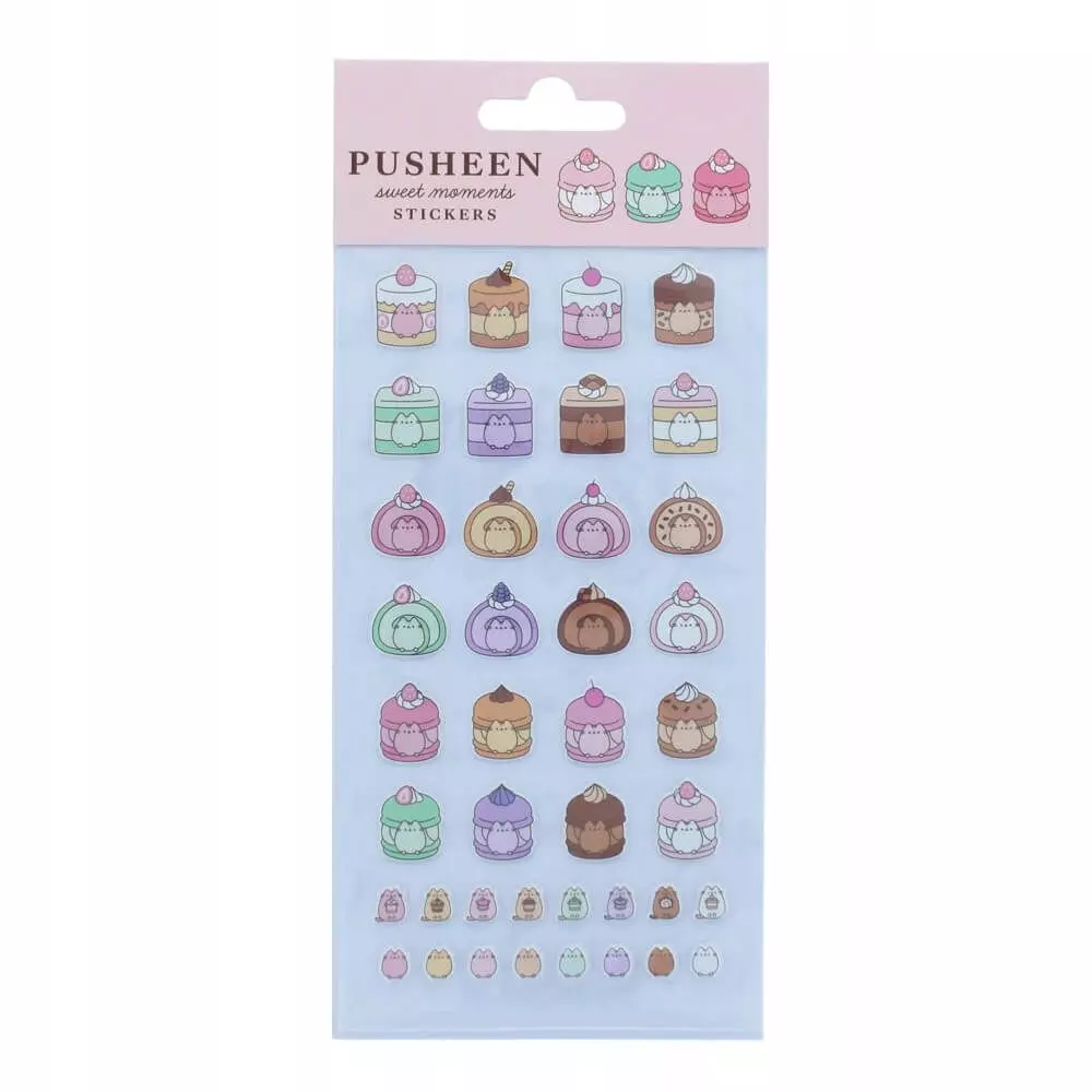 Naklejki wypukłe (puffy) Pusheen 40 szt. - Papiernicze i szkolne
