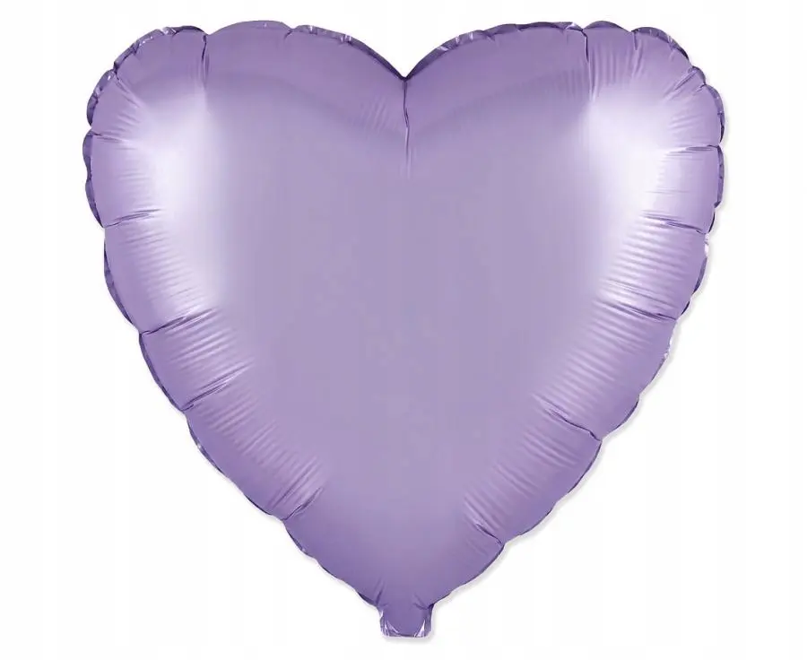 Balon foliowy 18" FX - Serce (satynowy pastel liliowy), pakowany - Papiernicze i szkolne