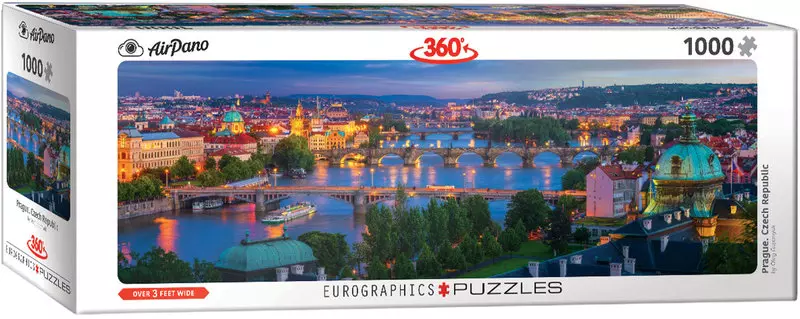 Puzzle 1000 elementów. Praga, panorama - Puzzle