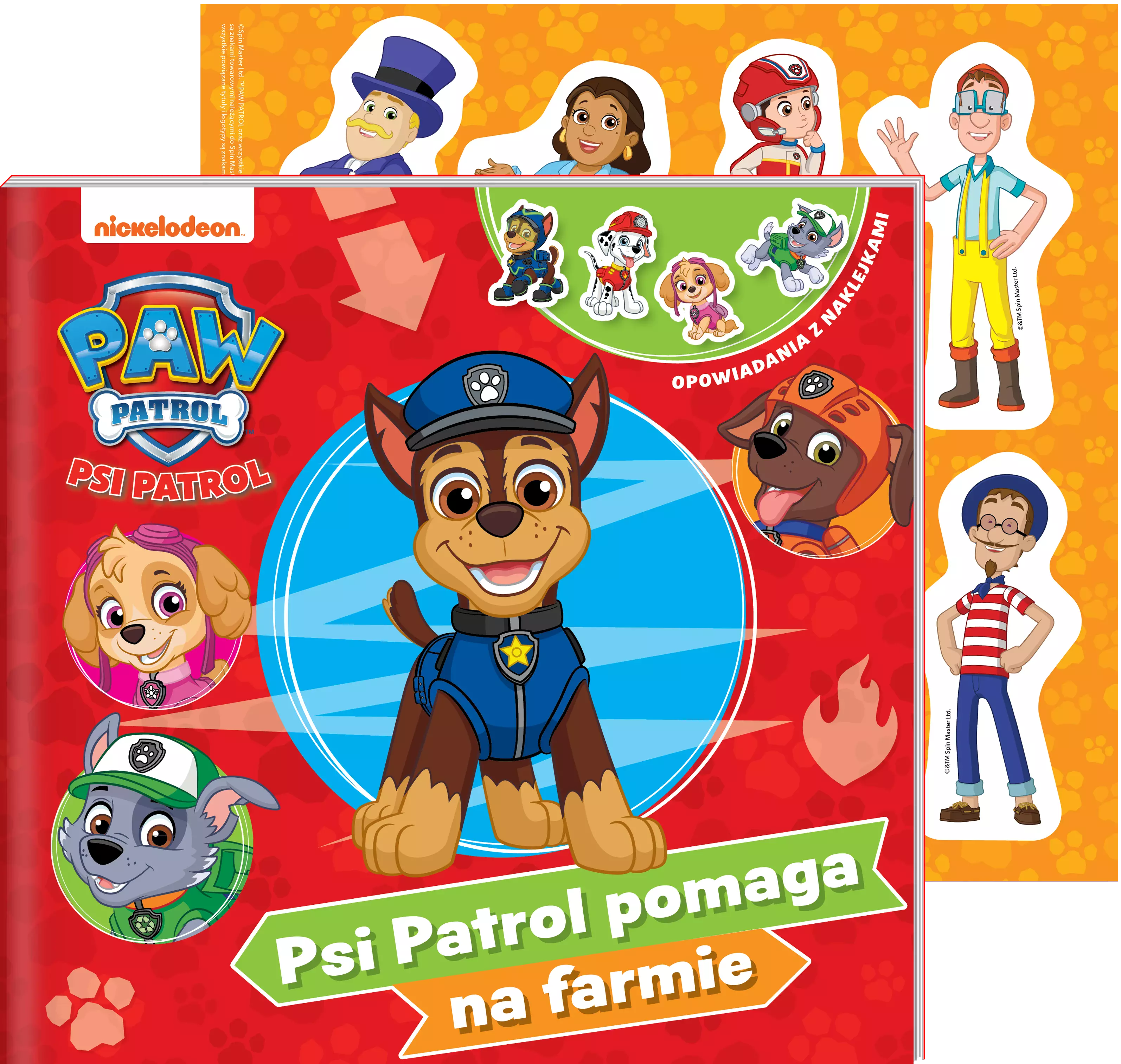 Psi Patrol pomaga na farmie. Psi Patrol. Opowiadania z naklejkami - Książki