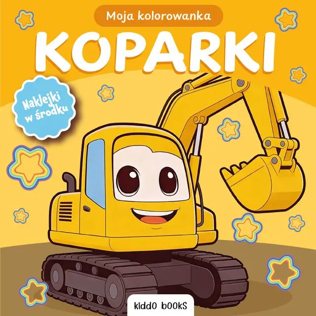 Moja kolorowanka. Koparki - Książki