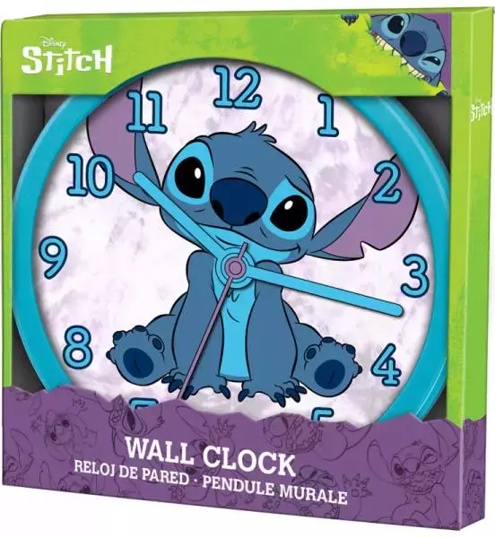 Zegar ścienny 25cm Stitch LAS3015 Kids Euroswan - Zabawki