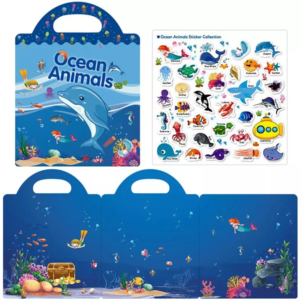 Książeczka z naklejkami - ocean - Książki