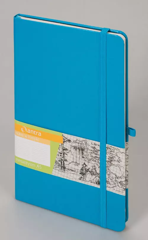 Notes A5 Kropki Romantyzm Jasny Niebieski ANTRA - Papiernicze i szkolne