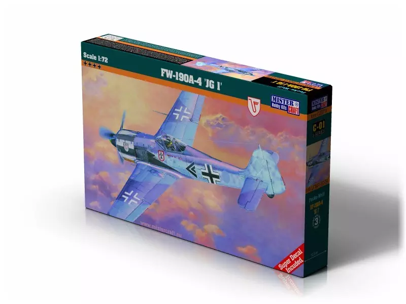 Fw-190 A-4, C-01, 1:72 - Zabawki
