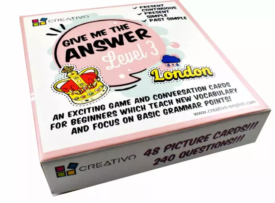 Give me the answer. Level 3. Karty językowe - Książki
