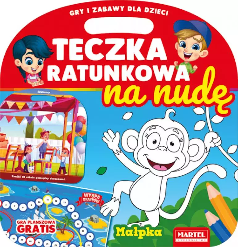 Teczka ratunkowa na nudę. Małpka z grą - Książki