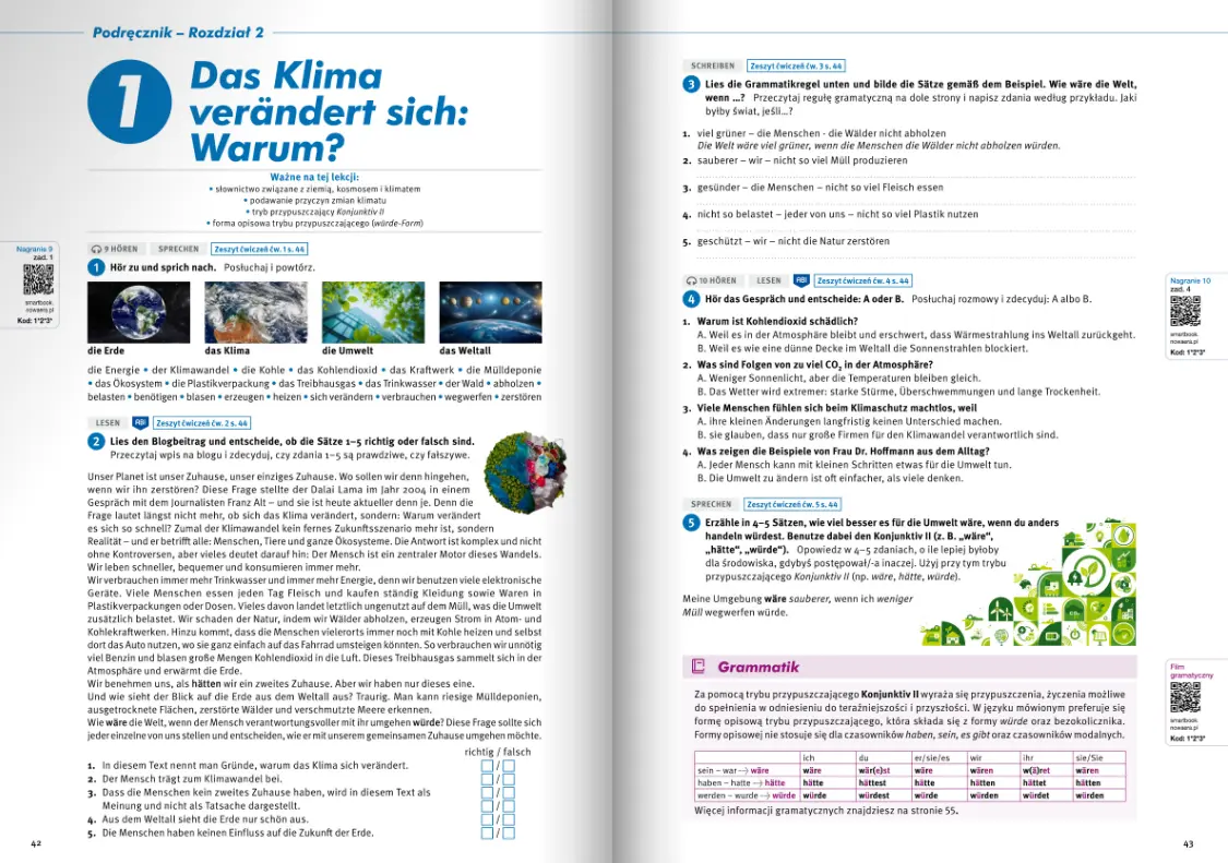 Smart book. Język niemiecki. Welttour Deutsch 4 neu. Liceum i technikum - Książki