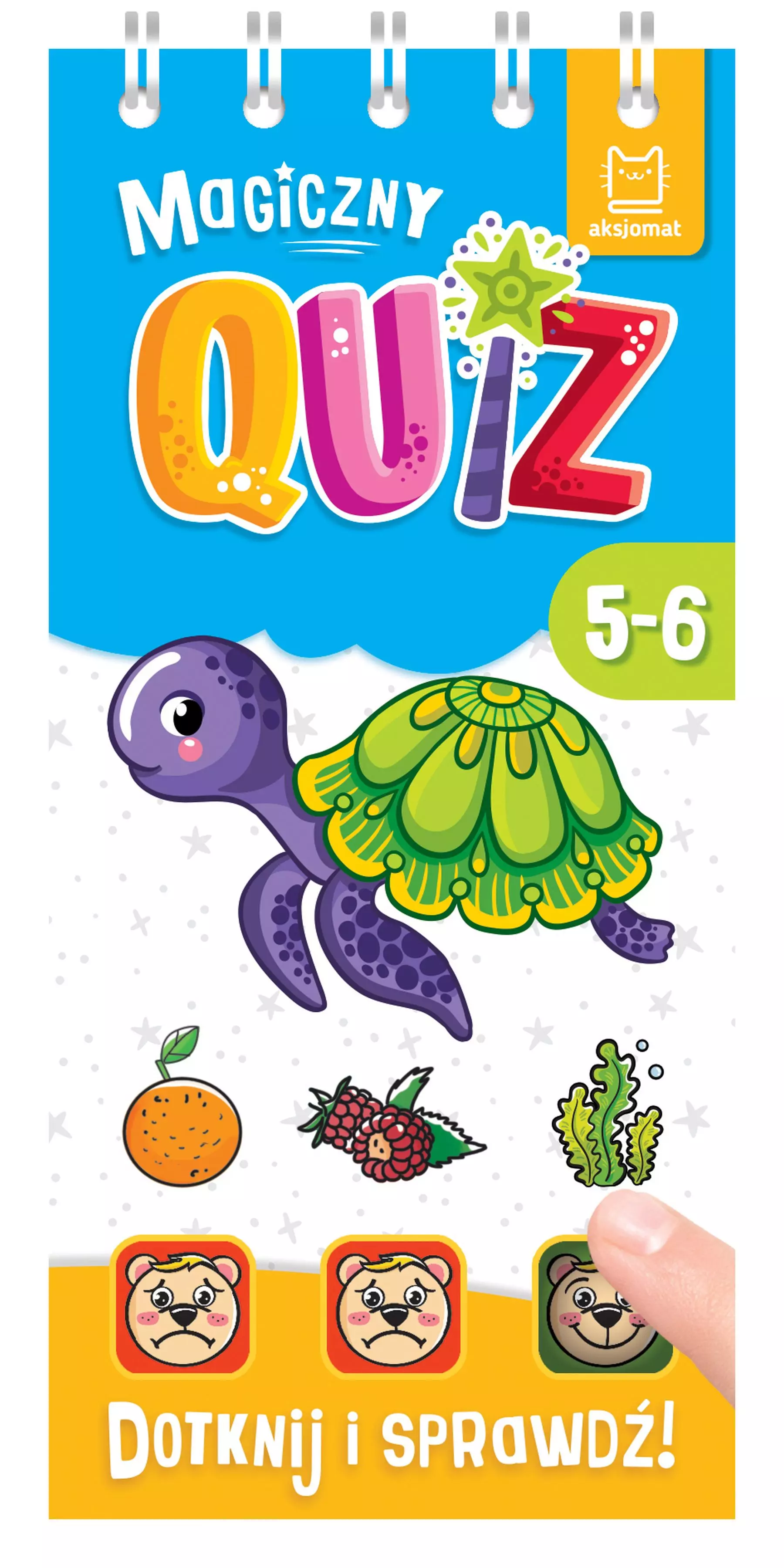 Magiczny quiz z żółwikiem. Dotknij i sprawdź, od 5 lat - Książki