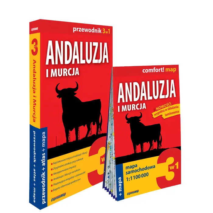 Andaluzja i Murcja 3w1. Przewodnik + atlas + mapa - Książki