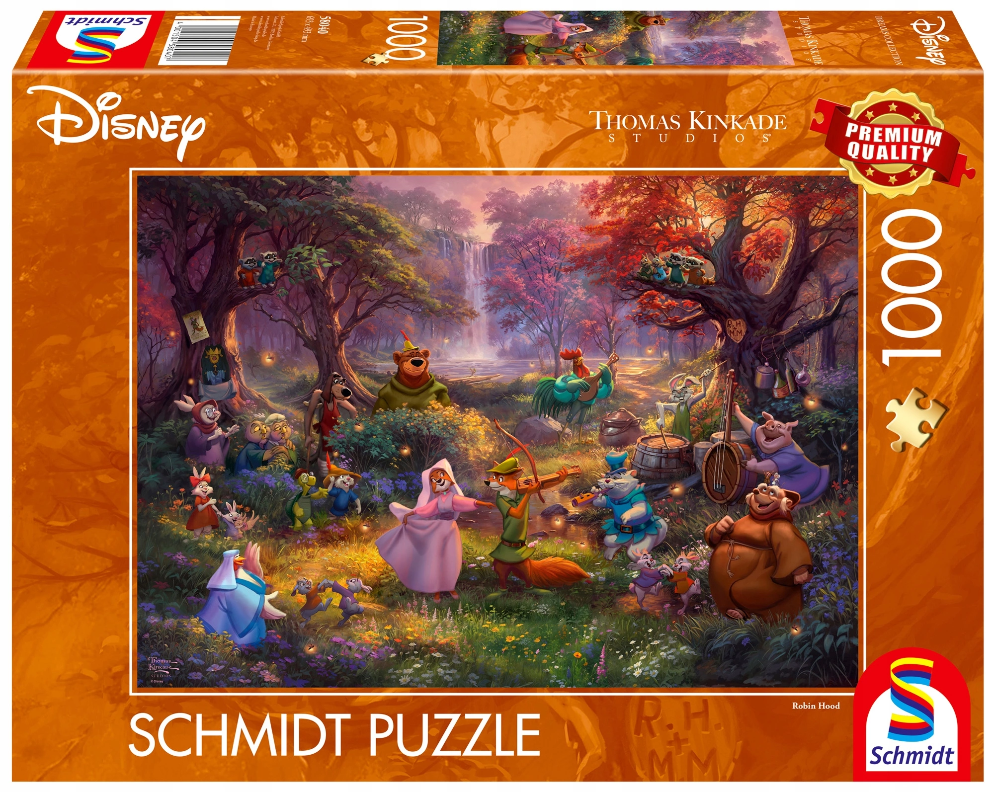 Schmidt PQ Puzzle 1000 el. THOMAS KINKADE Robin Hood (Disney) - Puzzle