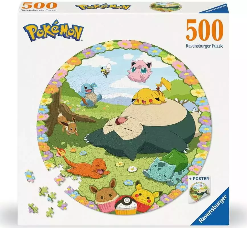 Puzzle 500 elementów. Pokemon. Postacie - Puzzle