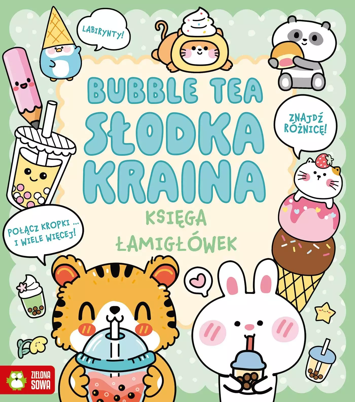 Księga łamigłówek. Bubble tea. Słodka kraina - Książki