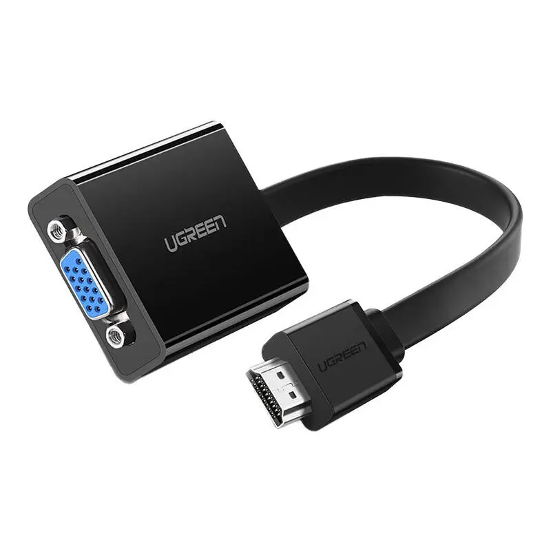 Adapter UGREEN MM103 HDMI-VGA 16cm (czarny) - Elektronika i akcesoria