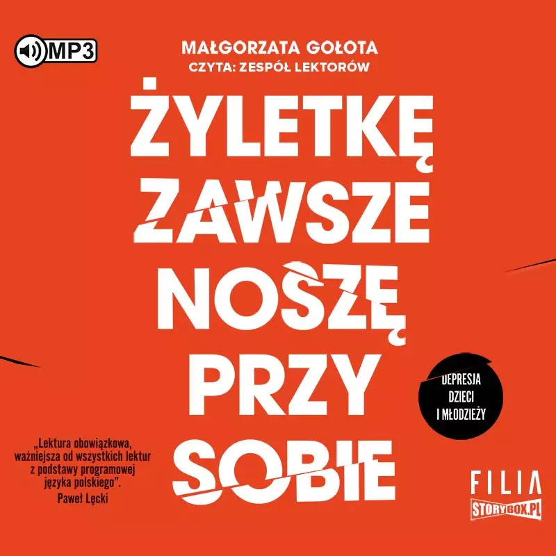 Żyletkę zawsze noszę przy sobie. Depresja dzieci i młodzieży. Audiobook - Audiobooki