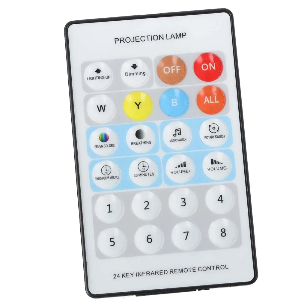 Lampka nocna projektor gwiazd LED USB obrotowy 6 motywów pilot królik - Mama i dziecko