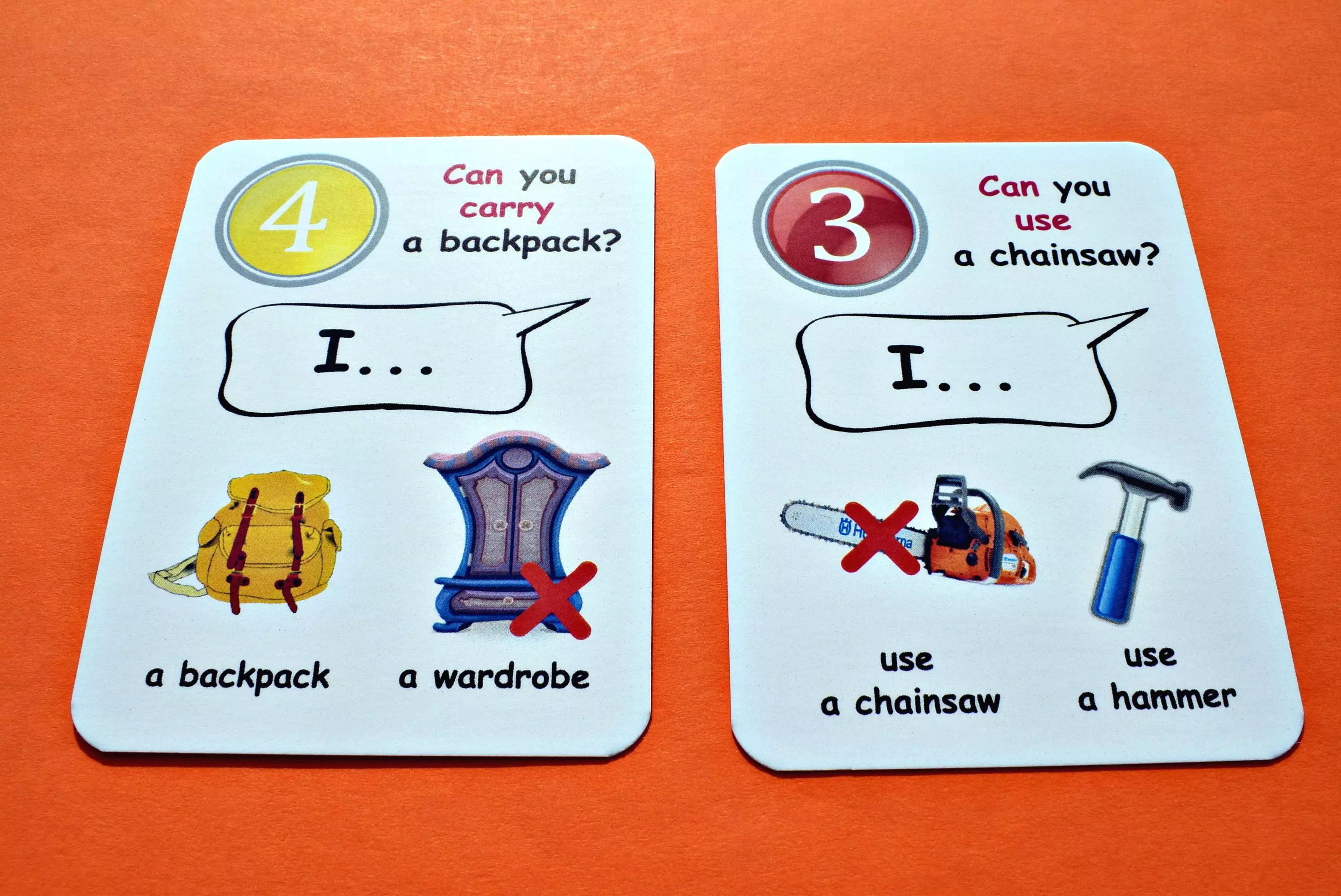 Fun Card English. Can / Can't - Gry