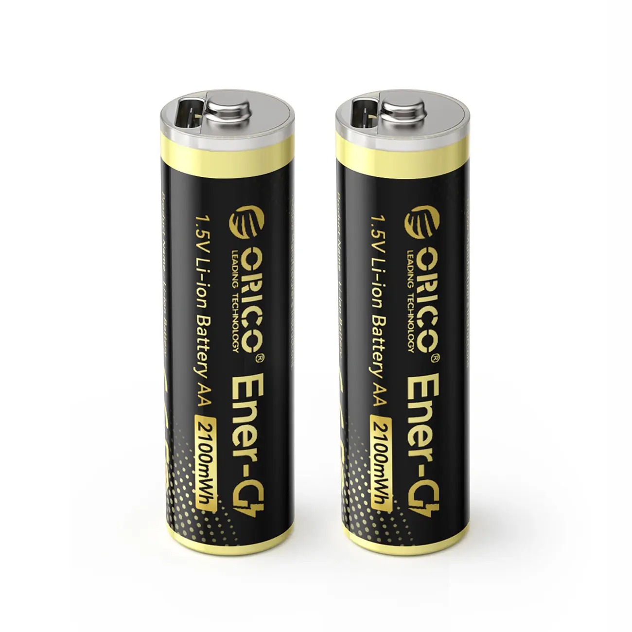 Bateria litowa Orico Ener-G EG5C 1,5 V 2100mWh akumulator AA USB-C 2 szt. - Elektronika i akcesoria