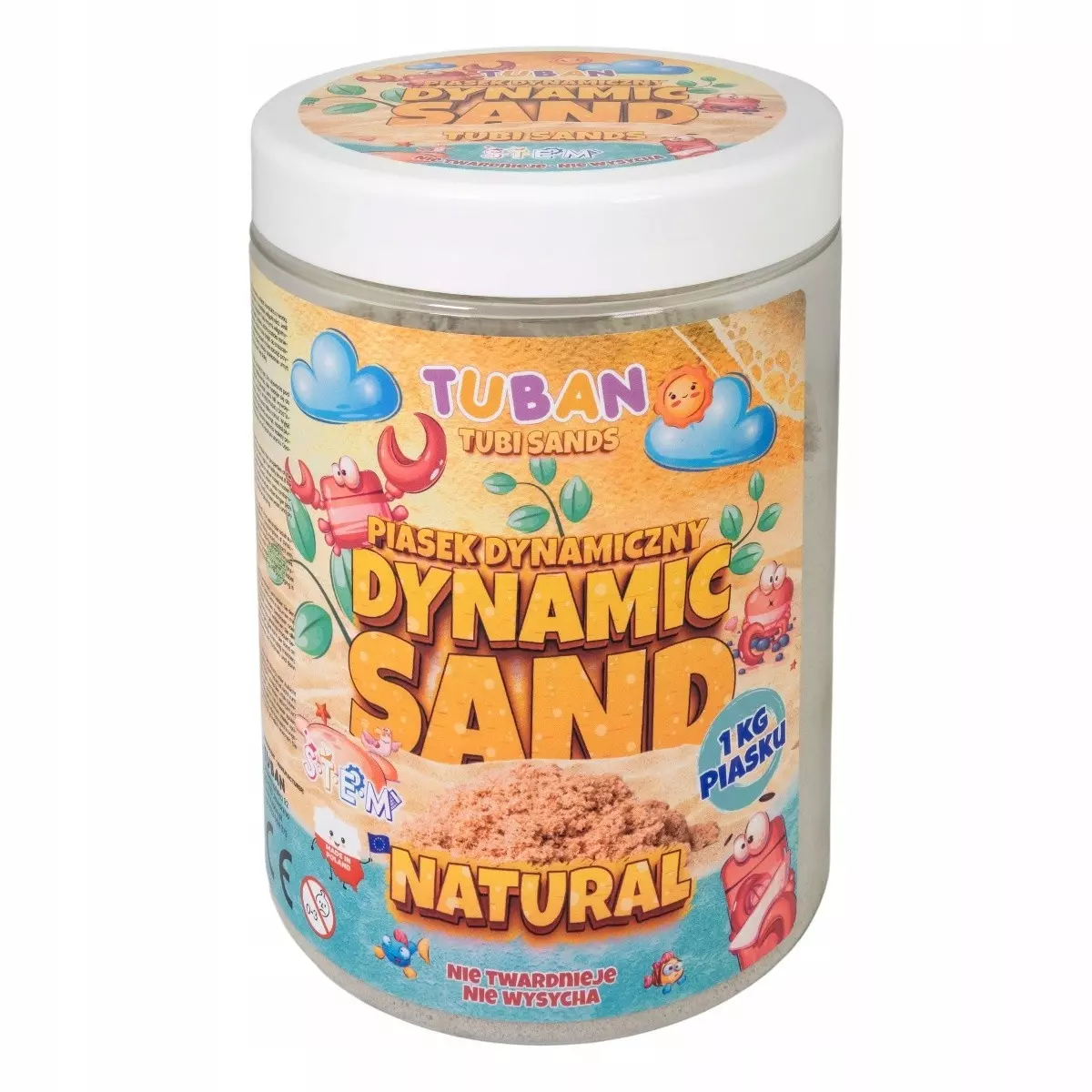 Piasek kinetyczny 1 kg, naturalny - Zabawki