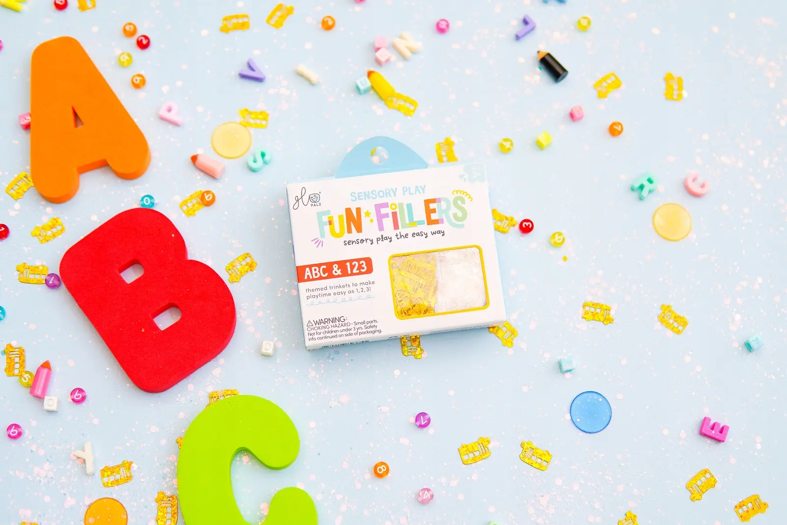 Glo Pals - Fun Fillers Wkład, figurki, brokaty do słoików SHAPES - Zabawki