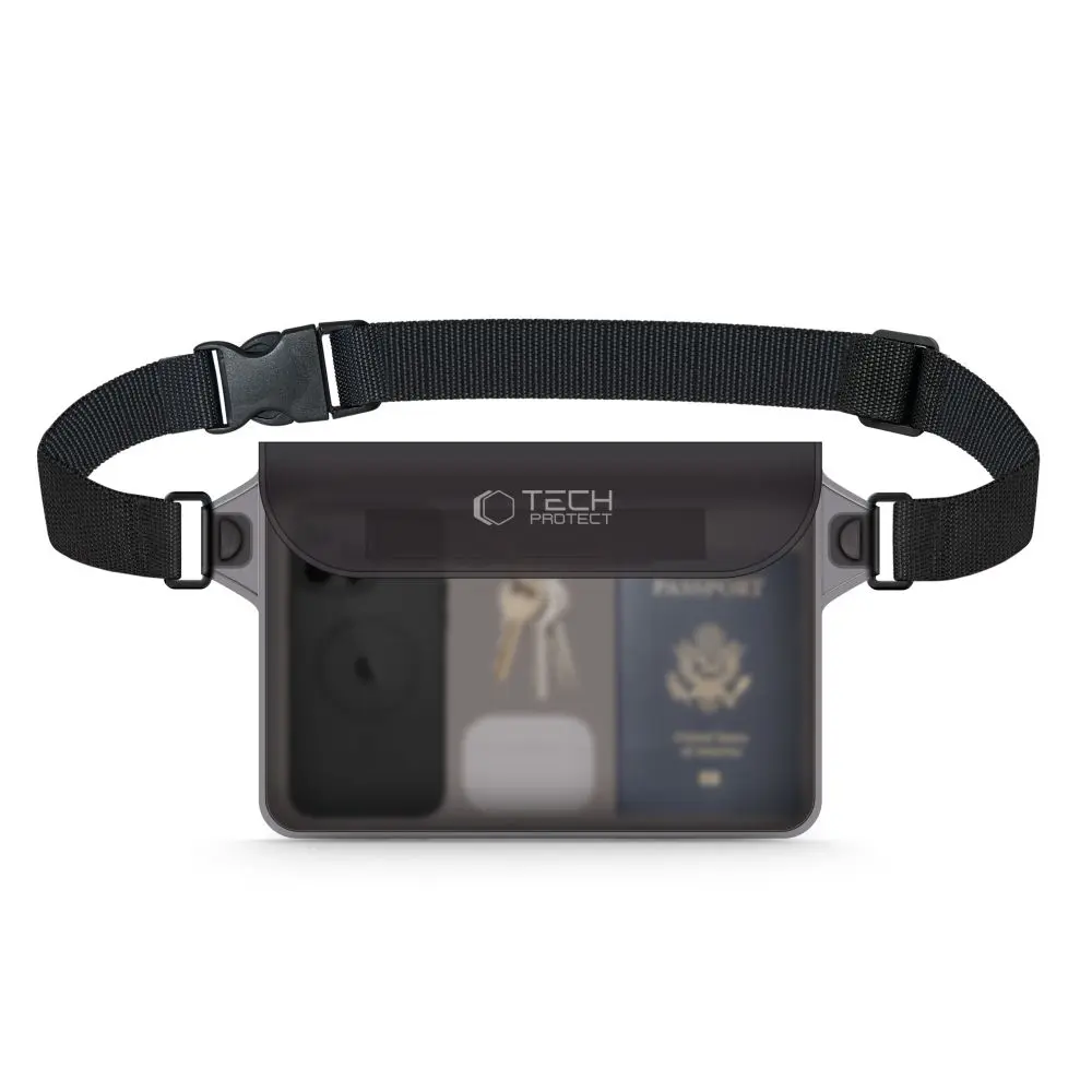 Tech-Protect UWP10 Universal Waterproof Pouch 10 Inch BLACK/CLEAR - Papiernicze i szkolne