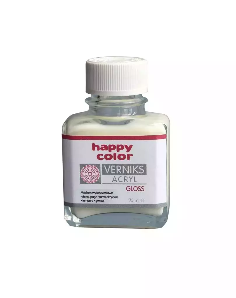 Werniks akrylowy 75ml przeźroczysty HAPPY COLOR - Papiernicze i szkolne
