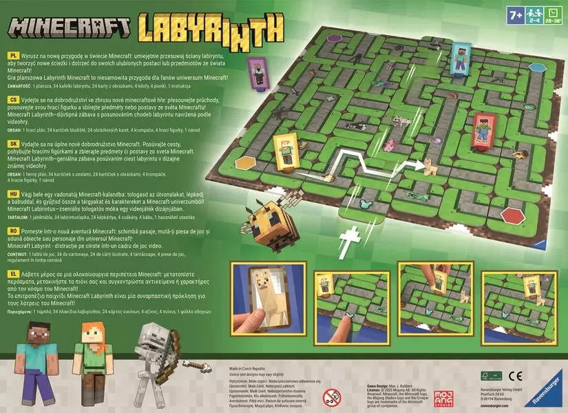 Labyrinth Ravensburger Minecraft. Labirynt - Gry