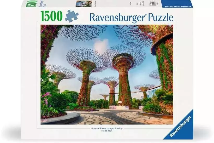 Puzzle 1500 Ogród w Singapurze - Puzzle