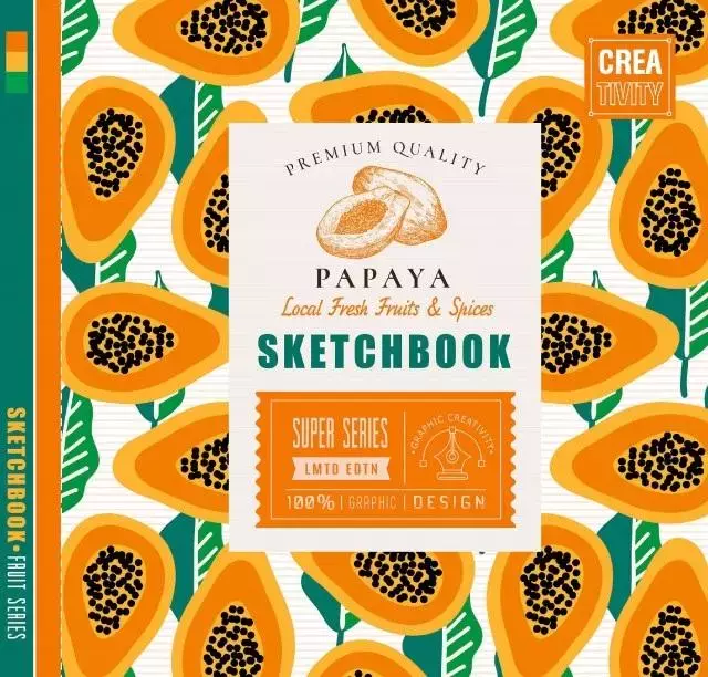 Szkicownik 200x200/36K 100g/m2 papaja FRESH - Papiernicze i szkolne