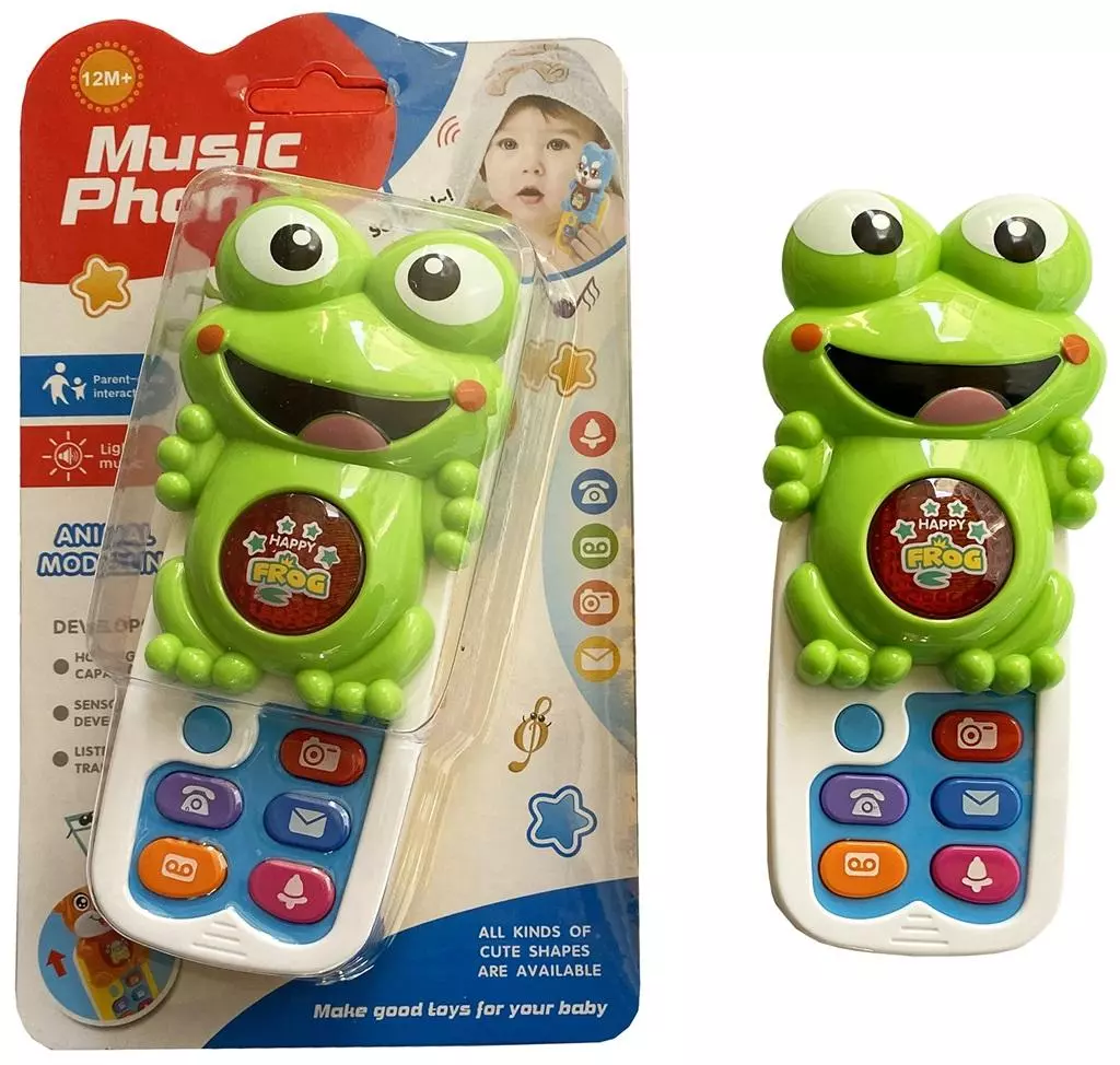 Telefon muzyczny dla malucha żabka - Zabawki