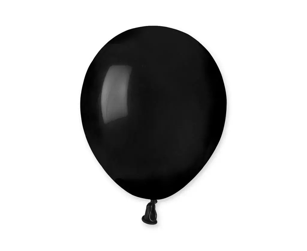 Balony pastelowe czarne 13cm 100szt - Papiernicze i szkolne