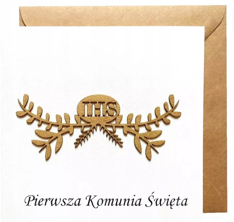 Kartka Pierwsza Komunia Święta - Papiernicze i szkolne