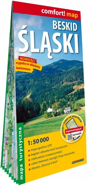 Beskid Śląski; laminowana mapa turystyczna 1:50 000 - Książki